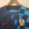 Camiseta Croacia Azul 2022 Brozovic cuello