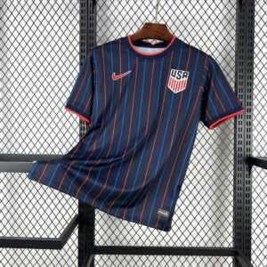 Camiseta Estados Unidos 2025 Negro rayado