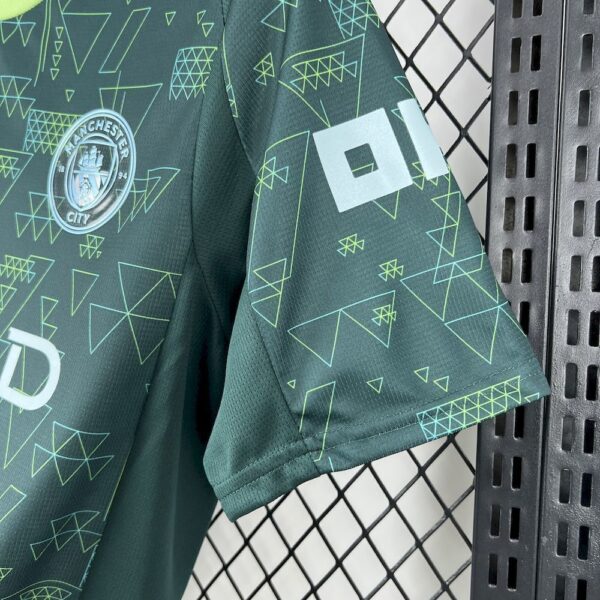 Camiseta Manchester City Verde 2025-2026 manica