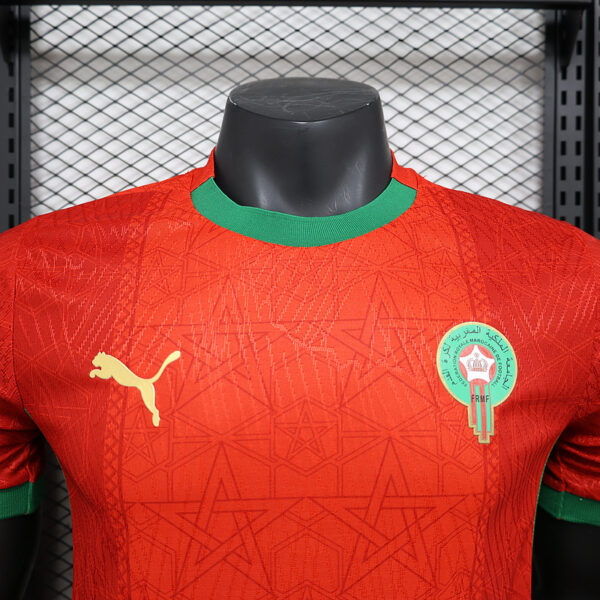 Camiseta Marruecos 2025 Hakimi cuello