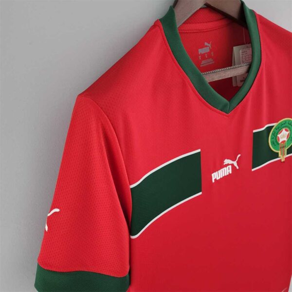 Camiseta Marruecos Mundial 2022 manga