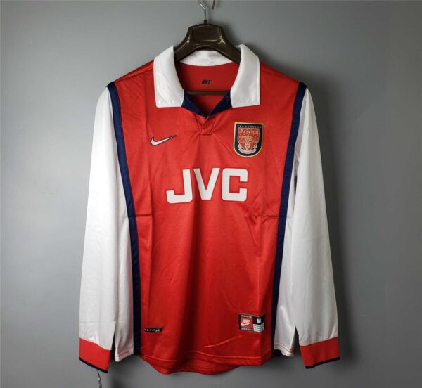 Camiseta Retro Arsenal Manga larga 1998-1999 Bergkamp