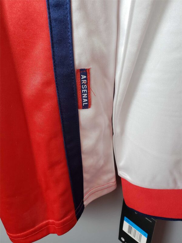 Camiseta Retro Arsenal Manga larga 1998-1999 Bergkamp manica