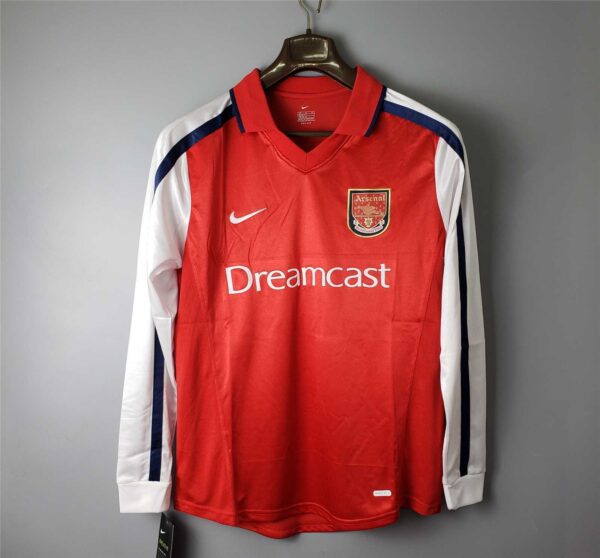 Camiseta Retro Arsenal Manga larga 2000-2001 Thierry}