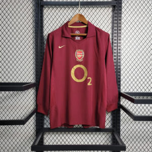 Camiseta Retro Arsenal Manga larga Rojo 2005-2006 Henry