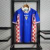 Camiseta Retro Croacia Mundial 1998 Azul