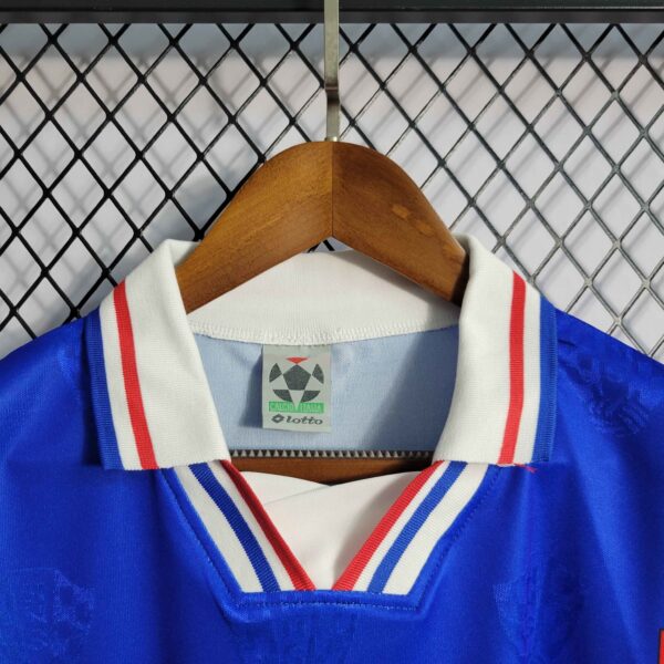 Camiseta Retro Croacia Mundial 1998 Azul cuello