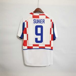 Camiseta Retro Croacia Mundial 2002 Suker dorsal