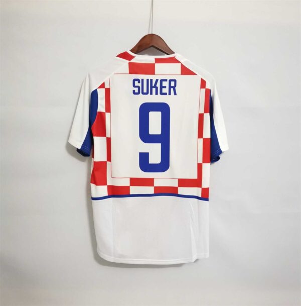 Camiseta Retro Croacia Mundial 2002 Suker dorsal