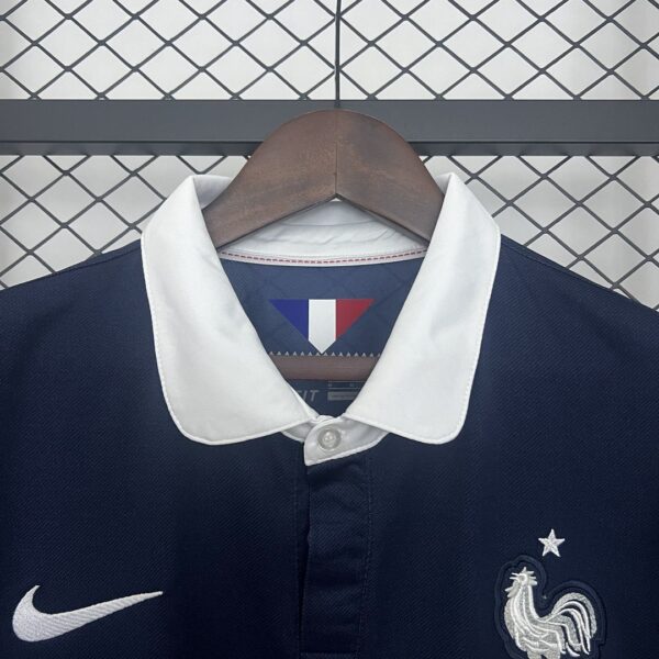 Camiseta Retro Francia Mundial 2014 cuello