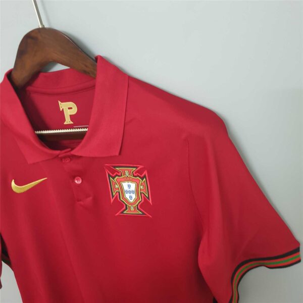 Camiseta Retro Portugal 2020 Ronaldo hombro