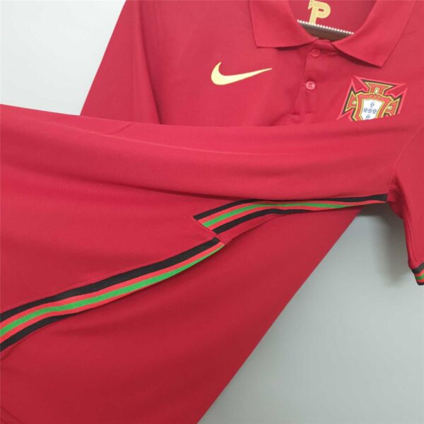 Camiseta Retro Portugal 2020 Ronaldo lateral