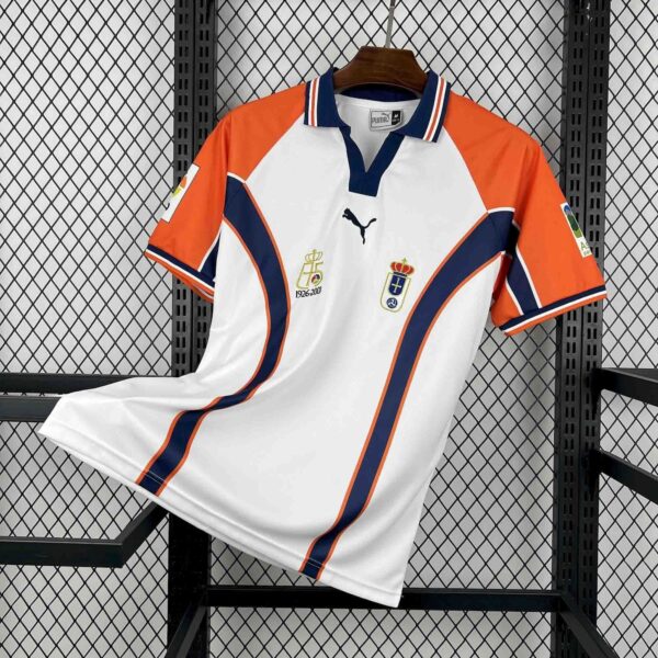 Camiseta Retro Real Oviedo OLI 2000-2001 Blanco