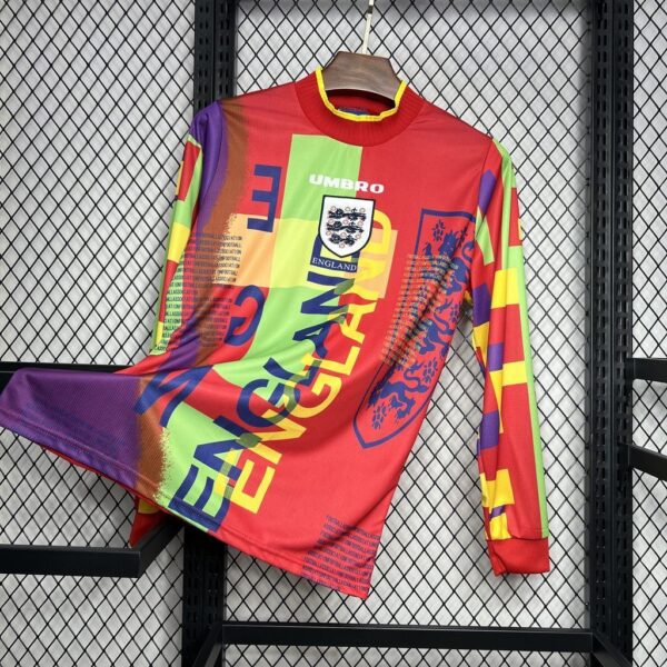 Camiseta retro Inglaterra Seaman 1995-1996 lateral