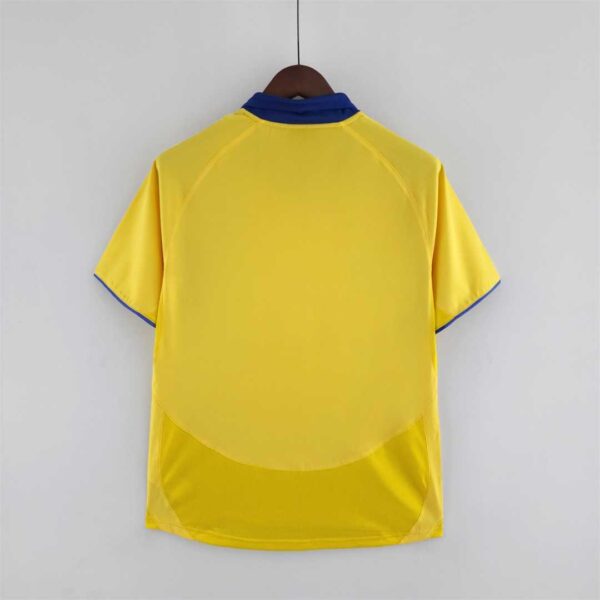 Camisetas Retro Arsenal 2003-2005 Amarillo dorsal