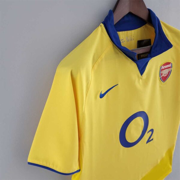 Camisetas Retro Arsenal 2003-2005 Amarillo manga