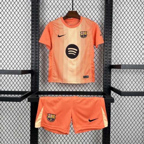 Conjunto niño FC Barcelona 2025-2026 Anaranjado