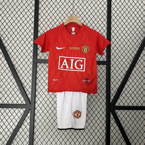 Conjunto niño Retro Manchester United 2007-2008 Ronaldo primera equipacion
