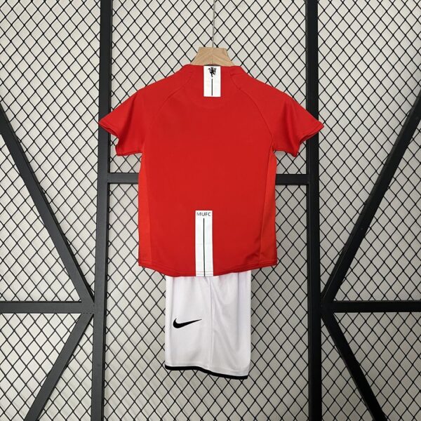 Conjunto niño Retro Manchester United 2007-2008 dorsal