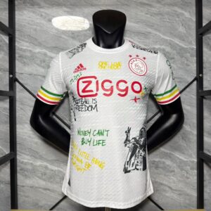Camiseta Ajax Bob Marley 2025-2026 blanca